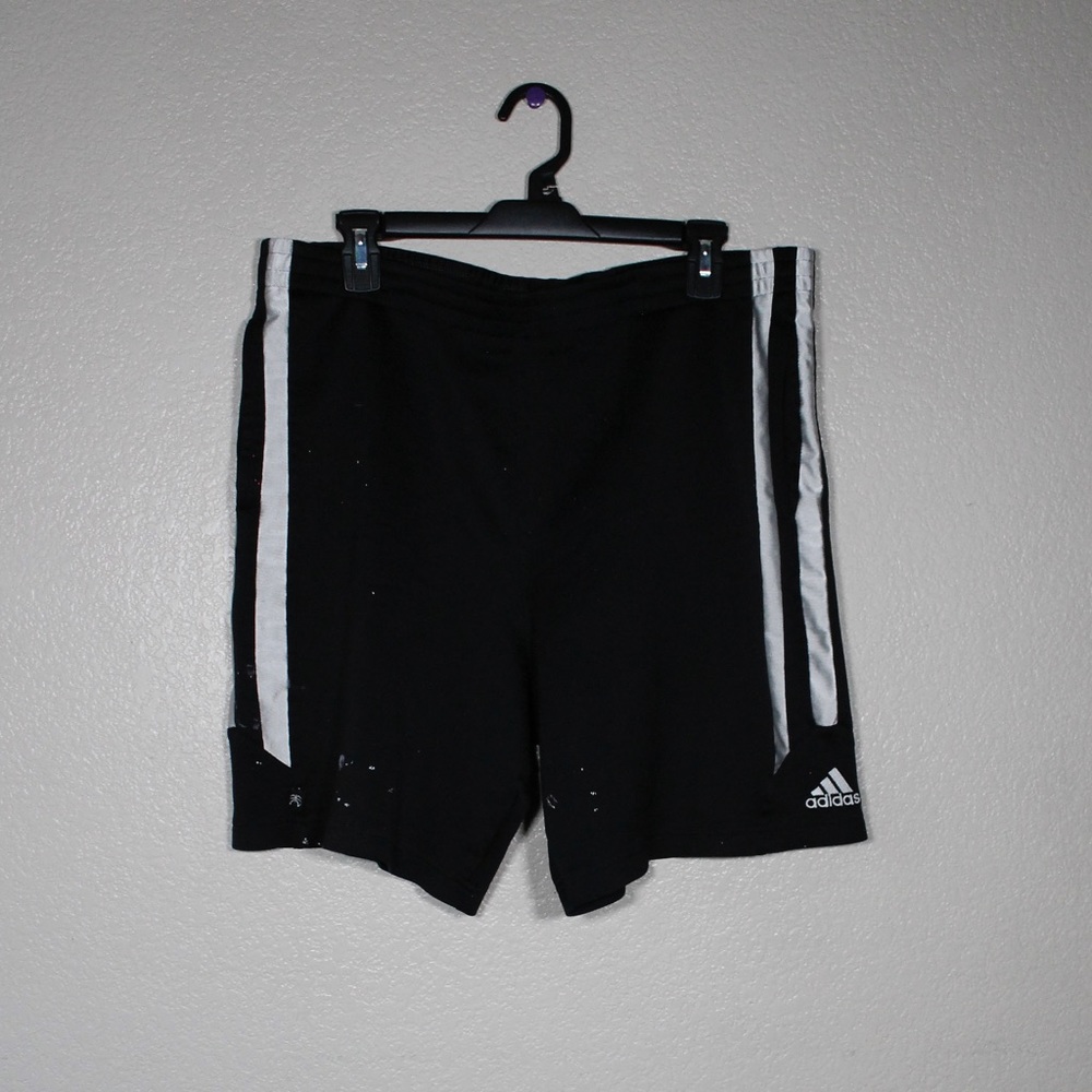 Black Adidas Paint Shorts